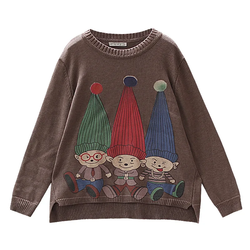 Осенне-зимний свитер женские вязаные пуловеры в стиле ретро новинка 2019 топы с