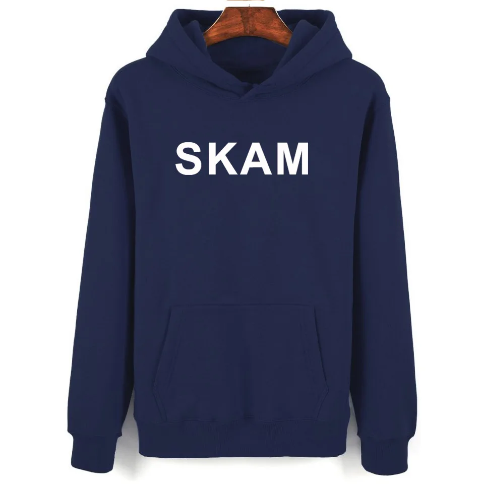 Толстовка Skam с капюшоном и принтом повседневные худи модная уличная одежда в