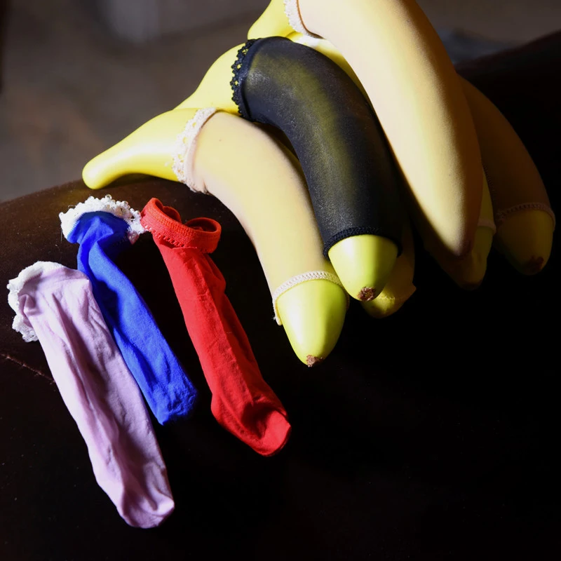 Для мужчин шелковистое масло Глянцевая стринги ручной работы с 8D пенис чулки