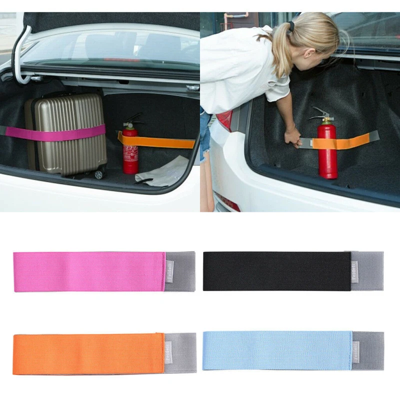 

Multi-color Strong Grip Elastic Fixing Belt Multifunctional Sundries Organizer Car Trunk Elastic Organizing Strap Car Styling
