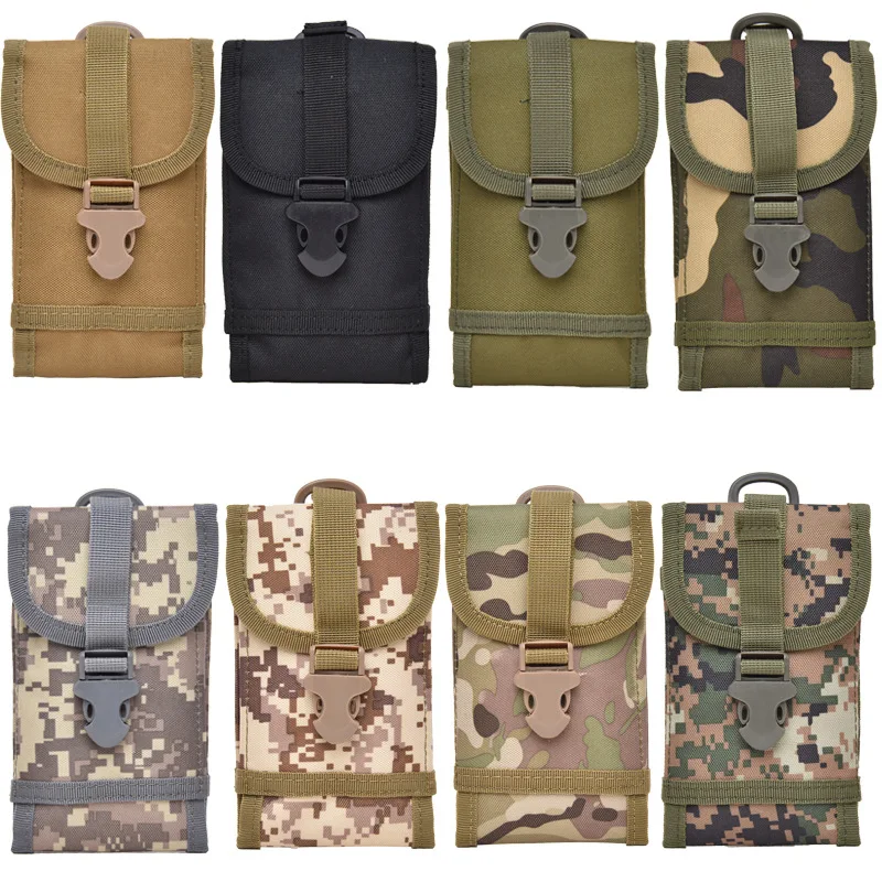 

6.6 Inch Outdoor Military Cell Phone Running Pouch Case Waist Holster Tactical Molle Mobile Belt Hunting Holder Bag