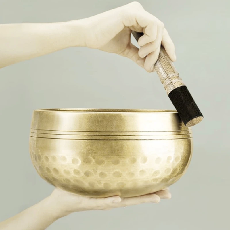

Деревянная Поющая чаша для буддистской медитации, молоток, тибетская Поющая чаша, Поющая палочка