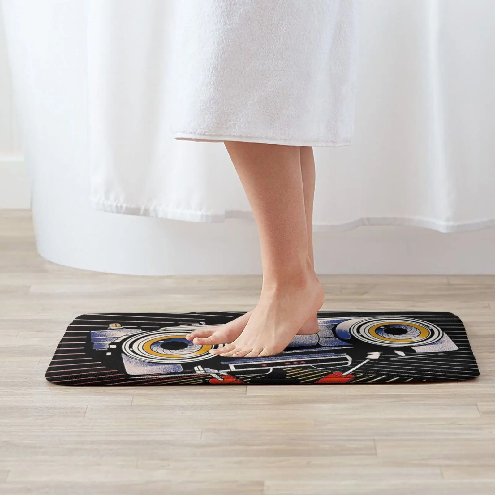 Номер 5 живой! Мягкий нескользящий коврик подушка для Джонни смешной милый робот