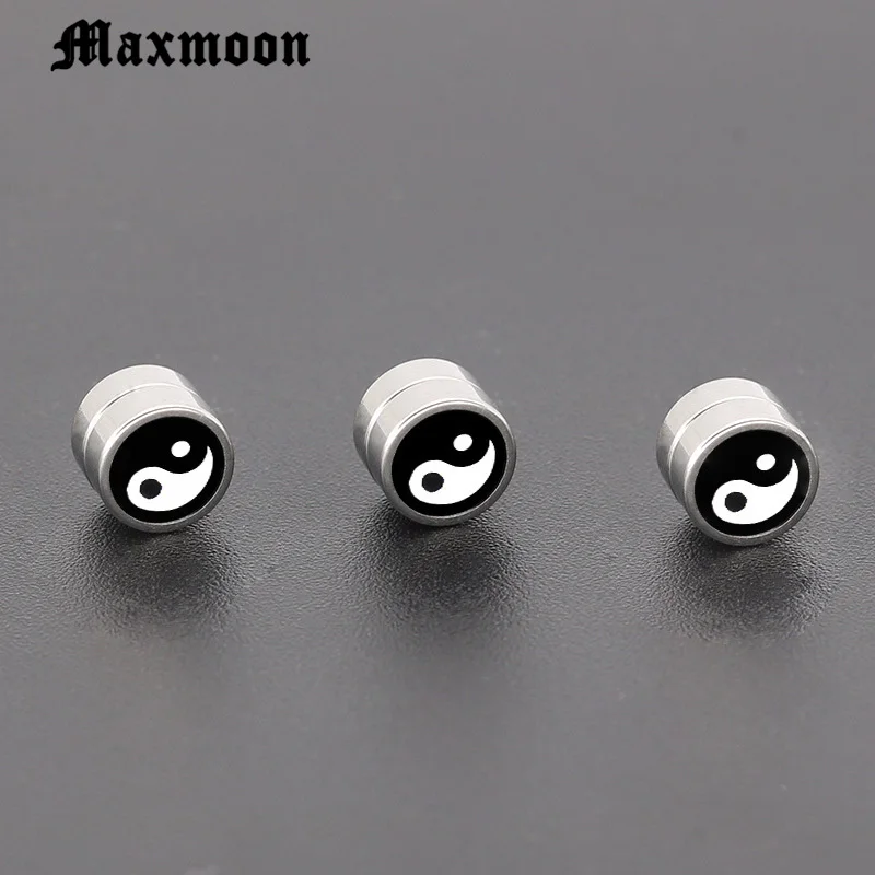 Maxmoon черные двухсторонние магнитные серьги из нержавеющей стали для мужчин с