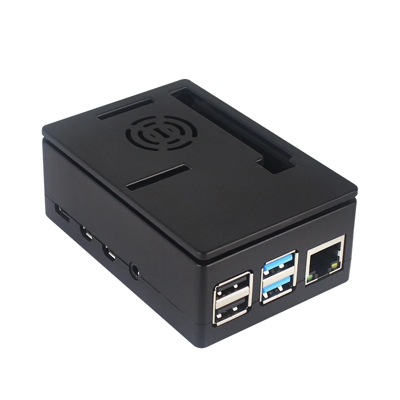 Raspberry Pi 4 Модель B ABS Чехол черный двойной Применение оболочки Prectective для авто с