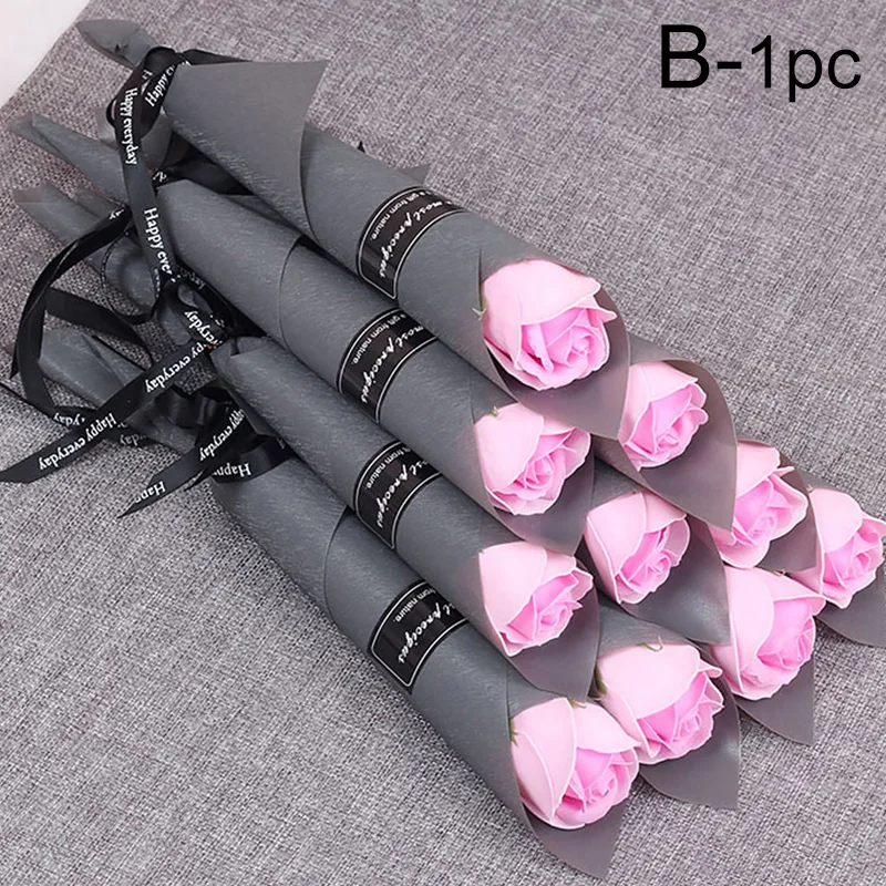 1/5 шт. букет розы на День святого Валентина мыло искусственный цветок подарок
