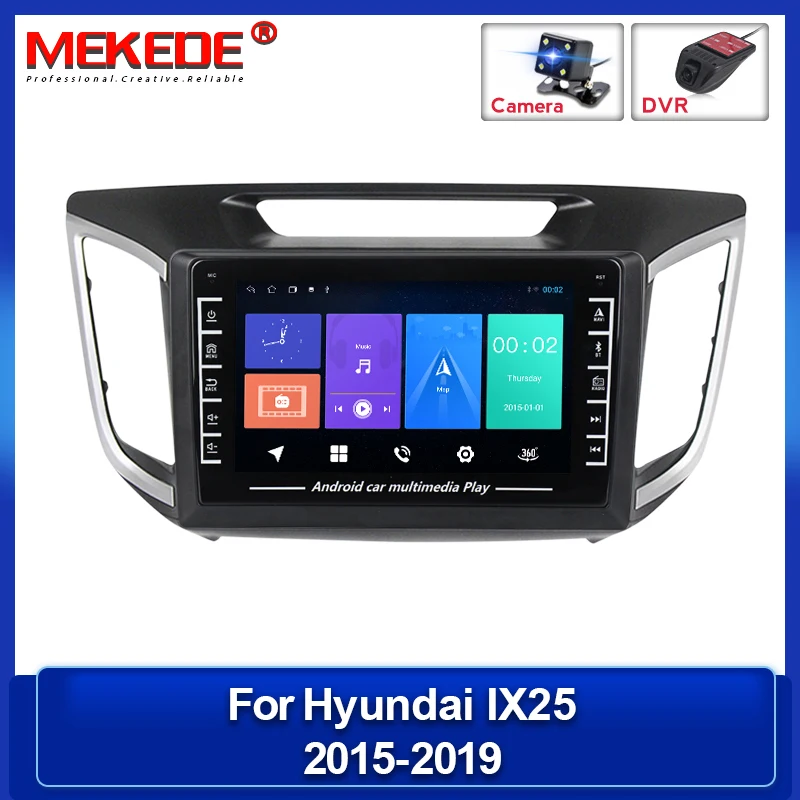 

Автомобильная Мультимедийная система, автомагнитола под управлением Android 1280*720, с GPS Навигатором, Wi-Fi, BT, для Hyundai Creta IX25, 2016, 2017, 2018, 2019, типоразм...