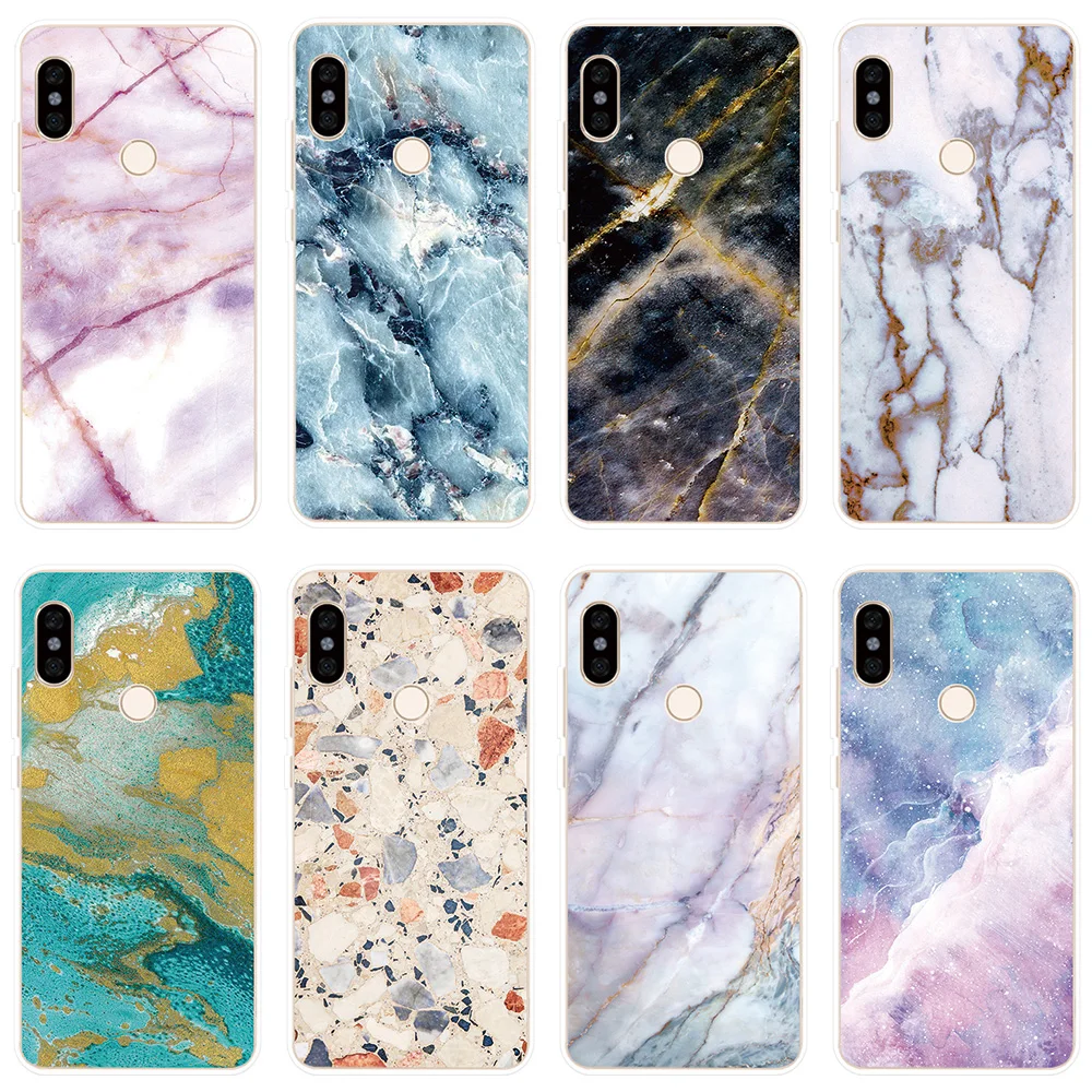 Case For Xiaomi Redmi Note 8 7 6 5 4 4X Pro Marble Pattern Silicone 6A 7A 8A 4A Plus Soft Phone Cover |