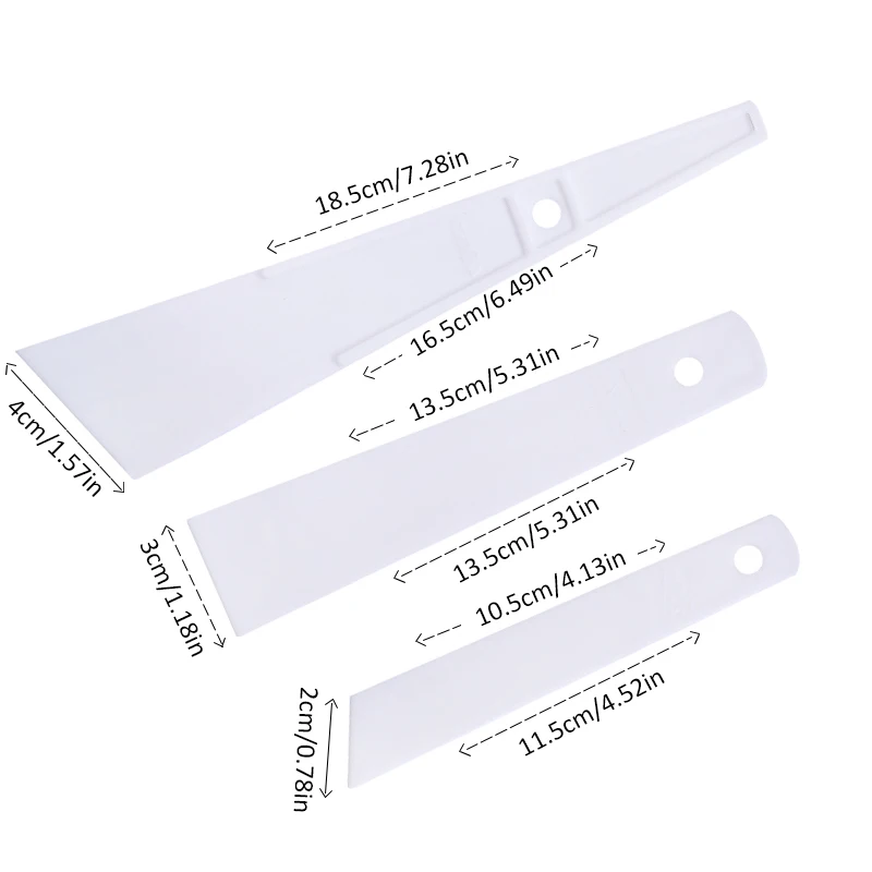 Белый пластиковый скребок для кожевенного ремесла MIUSIE смазывания клея