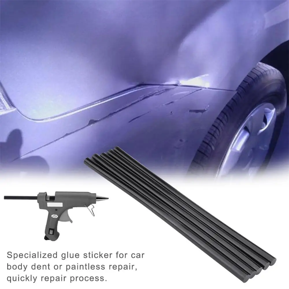 

Черный пистолет для термоплавкого клея, 5 шт., клеевые стержни для пистолета, инструменты для термоплавкого клеевого пистолета, раньше 11 мм x ...