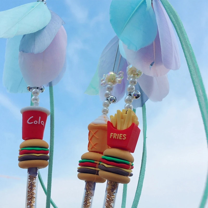 

1 PCS Funny Feather Kitten Cat Toy Creative Cat Wand Teaser Play Toy Pet Teasing Sticks for Kitten Interactive Pet Supplies