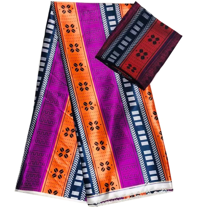 silk wax fabric Multicolor satin soft african chiffon for party dress | Дом и сад
