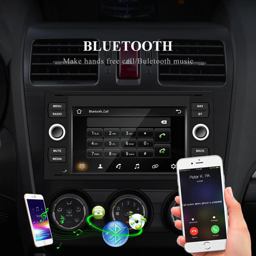 Автомагнитола AMPrime 7 дюймов Android для Transit Fiesta Focus Galaxy Mondeo Fusion Kuga C Max S 2