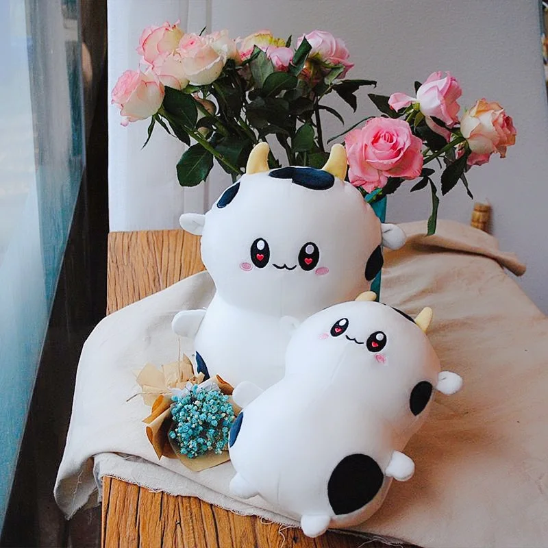 Милая молочная пельмень плюшевая кукла игрушка Kawaii чучела корова Детская