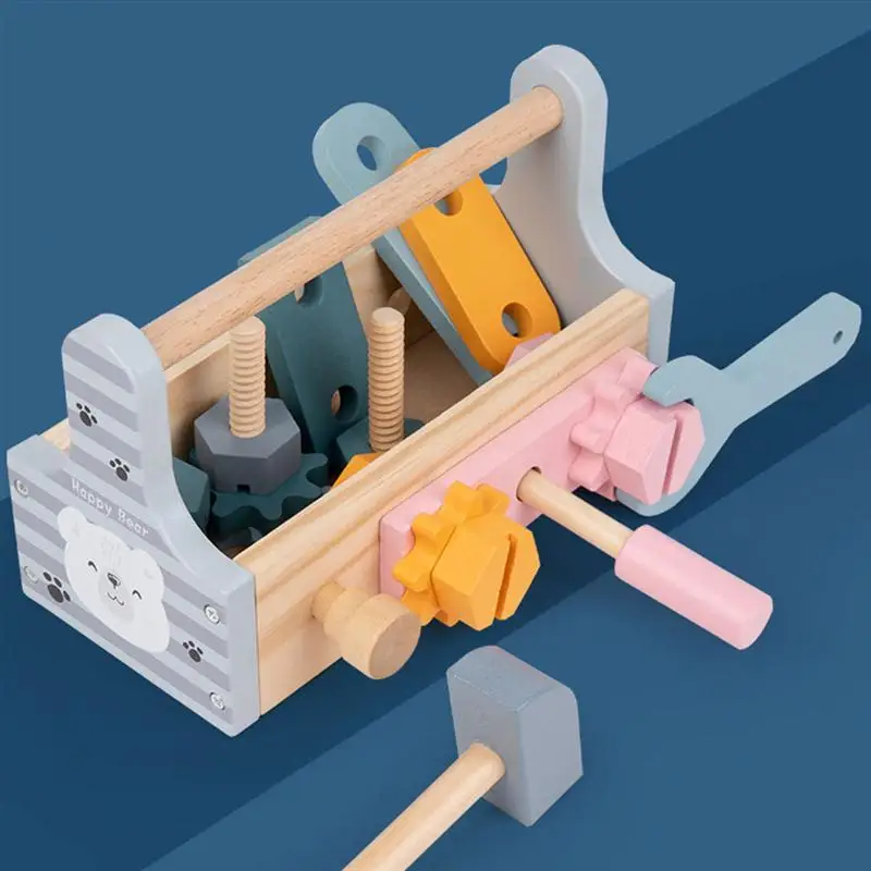 

1 Set Wooden Funny Repair Tools Toys Kids Early Educational Toy for Early Learn