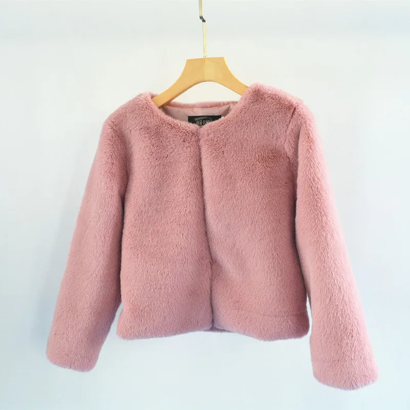 Горячая Распродажа зимнее пальто однотонное тонкое кожаное Короткое женское с