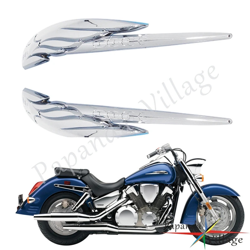 Наклейка на масляный бак Cutom для Honda VTX 1300 хромированная наклейка обтекатель