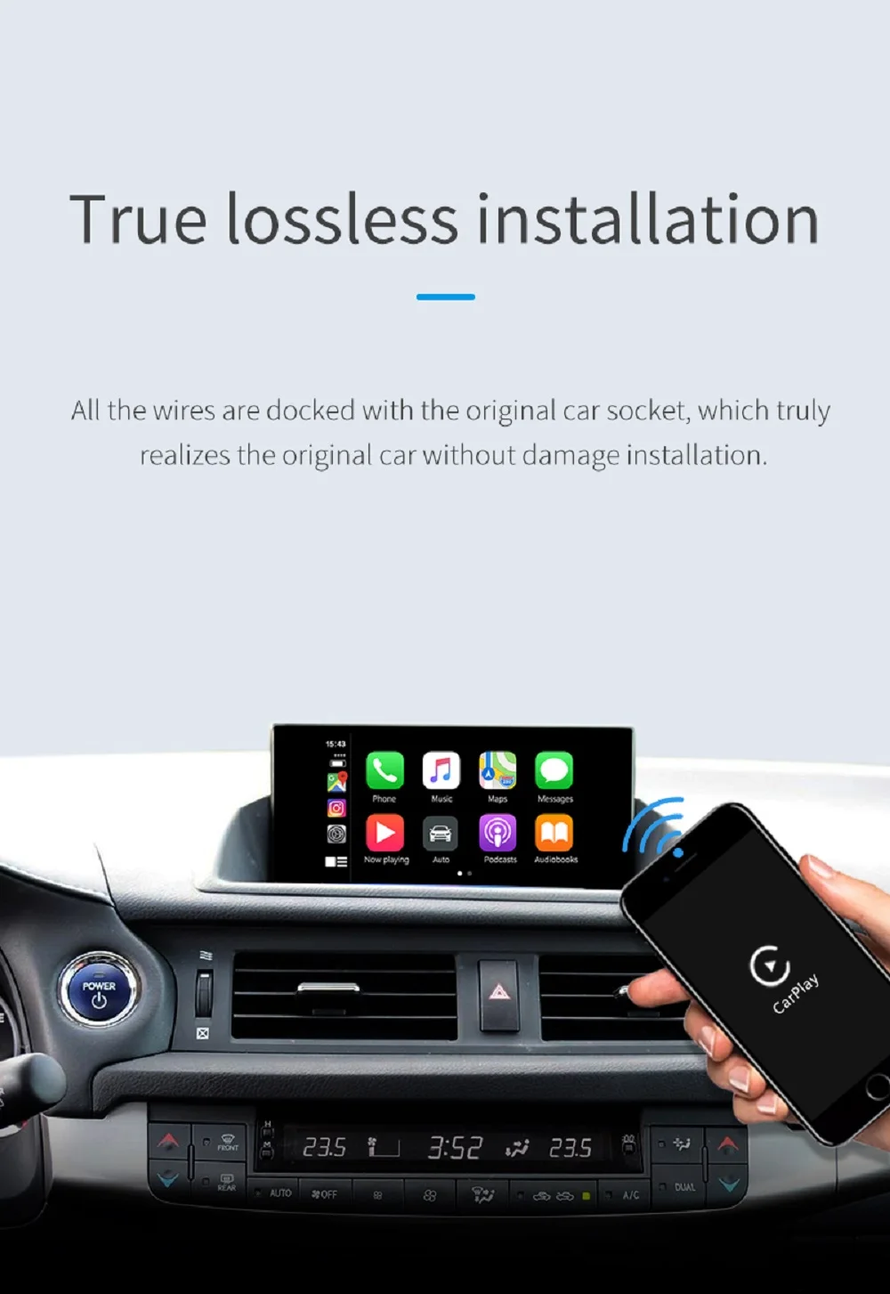 Беспроводной CarPlay, для Lexus NX ES US iS CT RX GS LS LX LC RC- мультимедийный интерфейс CarPlay и Android автоматический комплект модернизации