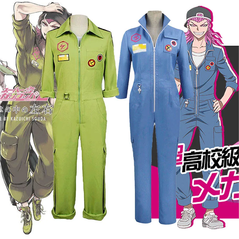 

Anime cosplay Super DanganRonpa Kazuichi Souda Cosplay Costume Full Set Outfit Men Women Jumpsuit Custom