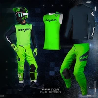 2021 green seven raptor jerseypantsvest gear mx set atv motocross dirt bike racing suit motorcycle equipment combo