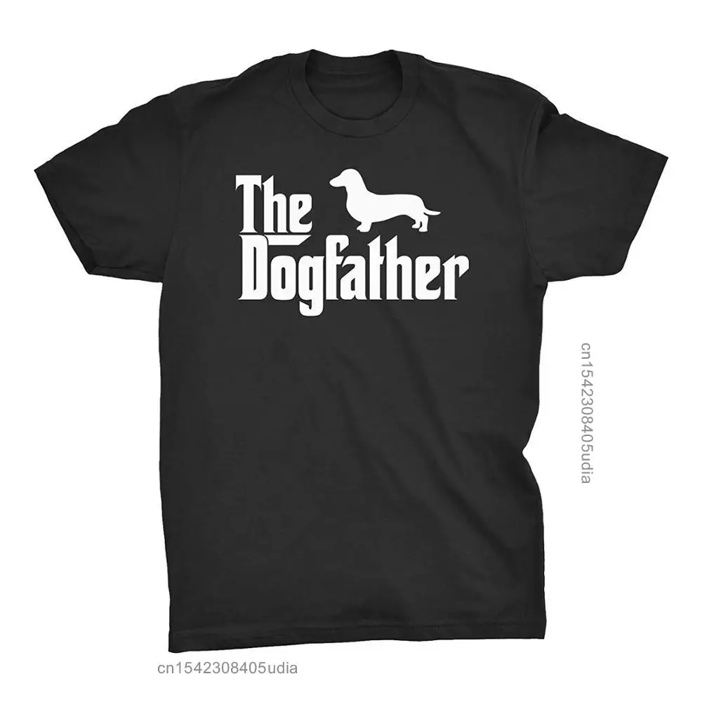 The Dogfather - Dachshund - Godfather Weiner Dog T-Shirts Summer Men Printed 100% Cotton Tees Shirts
