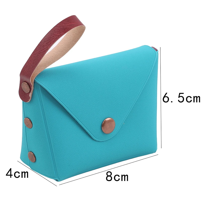

Korean Cute Candy-colored Small Coin Purse Ladies Mini Bags Key Case Creative Macaron Clutch Women's Wallet