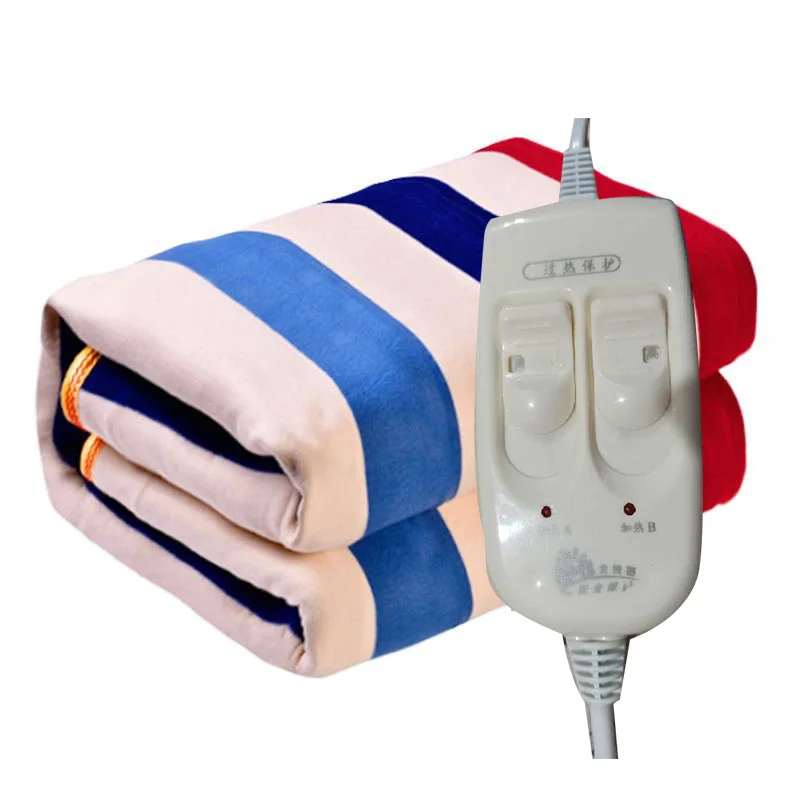 Электрическое одеяло более плотный обогреватель двойное с подогревом термостат