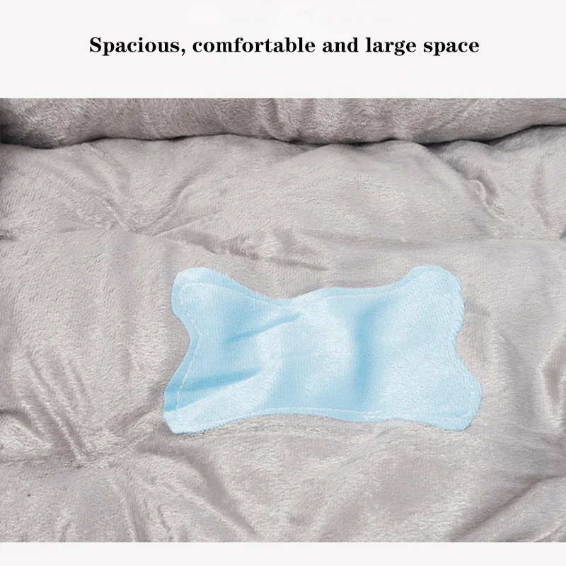 

2021 new dog bed super soft net red bone square pet kennel winter warm square cat litter dog mat pet sleeping bed