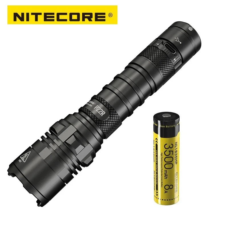 NITECORE P22R CREE XHP35 HD светодиодный 1800 люмен USB C Перезаряжаемый для правоохранительных