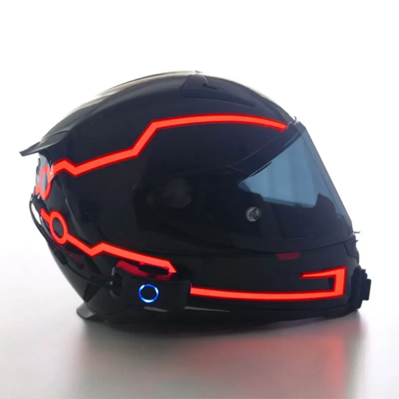 Мотоциклетный шлем Ночная езда сигнал El водонепроницаемый прочный комплект бар