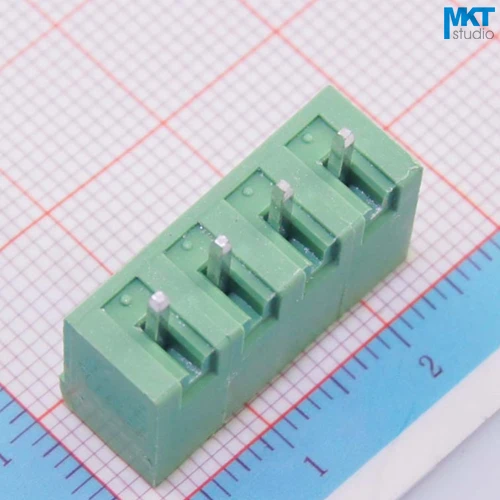 200Pcs 4P 5 08 мм шаг крышка бокам вертикальные прямые контактный разъем провода