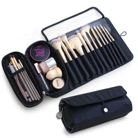women cosmetic bag roll up makeup bag cosmetics organizer travel portable multi functional make up brush bag storage for girls