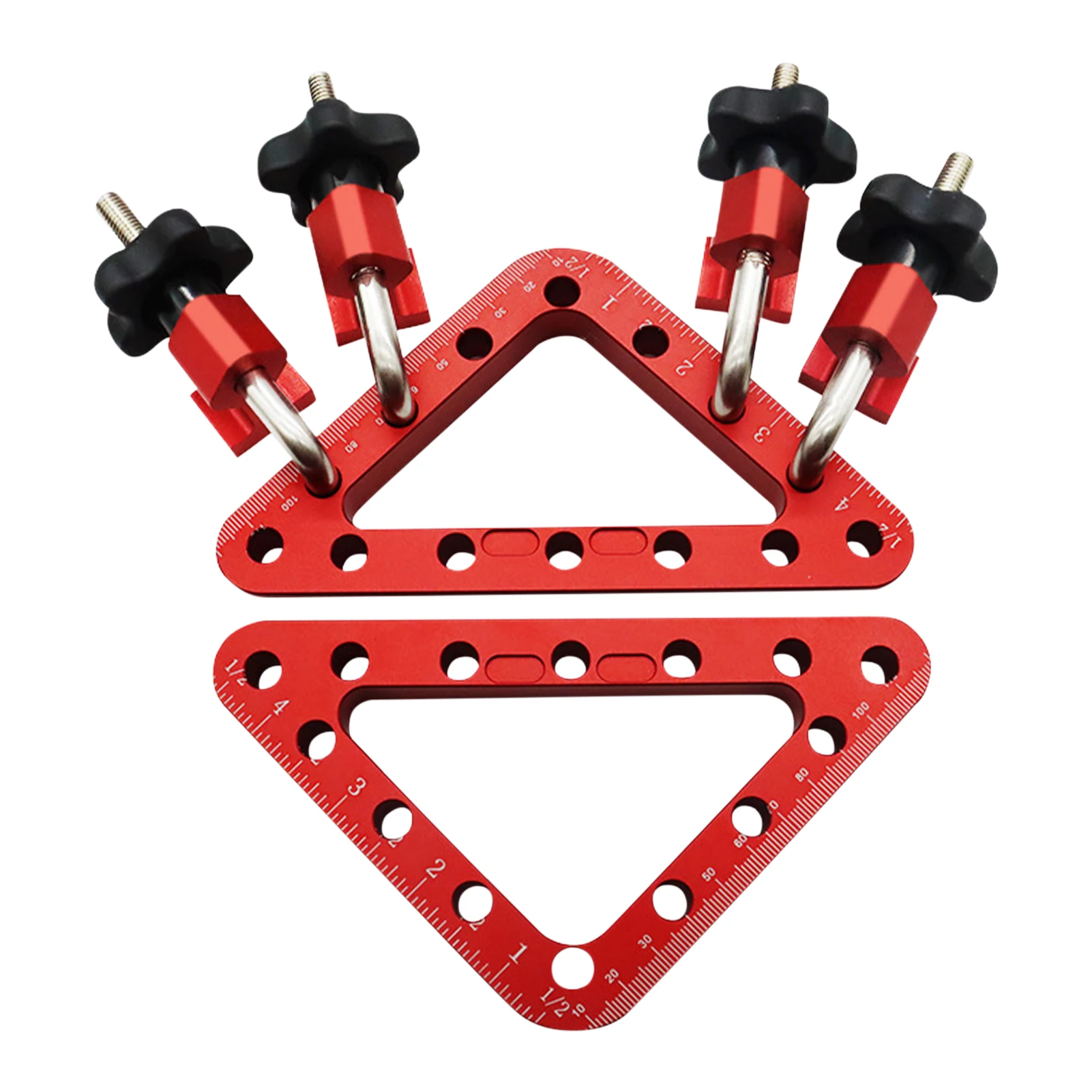 

45 90 Degree DIY Ruler Door Right Angle Clamp Corner Aluminum Alloy Positioning Panel Durable Fixed Clip Woodworking Tool Square