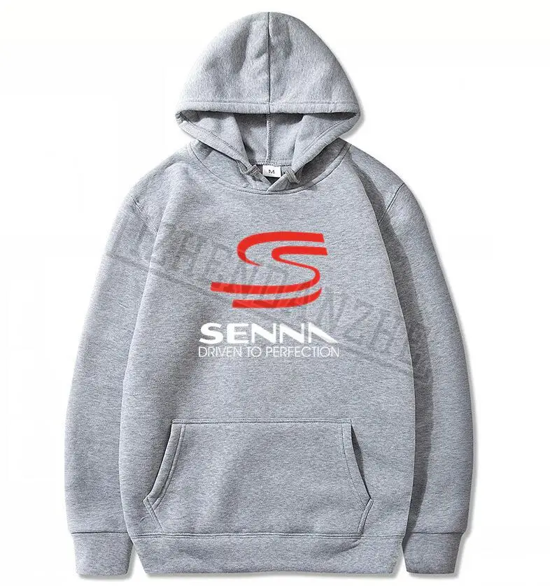 Толстовки с капюшоном Ф1 чемпион мира Айртон Сенна мужские толстовки