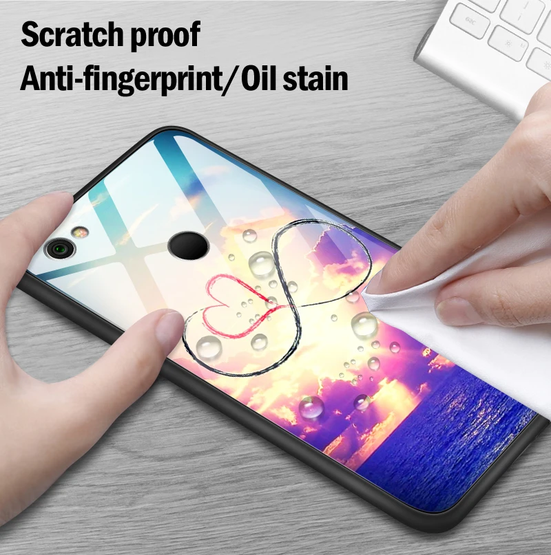 Чехол из закаленного стекла для Xiaomi 5X6X8 9 SE A1 A2 Lite TPU Capa для Redmi Note 4x 5A 6 7 Pro Prime роскошный противоударный жесткий чехол