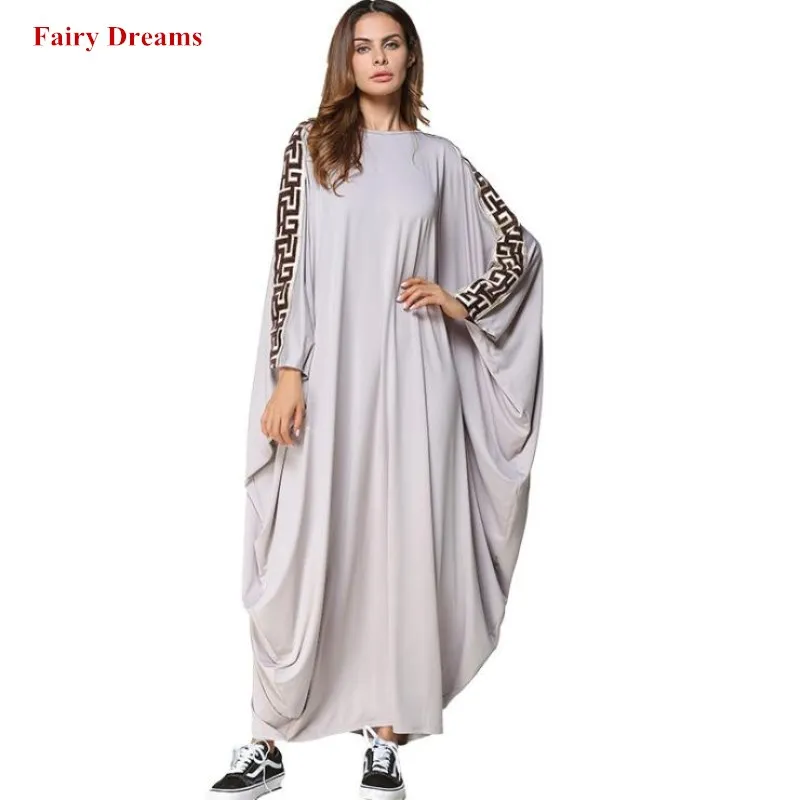 Мусульманский абаи для женщин рукав летучая мышь платье кафтан турецкая