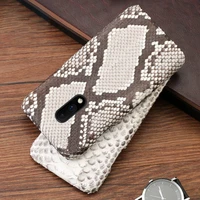 luxury phone case for oneplus 8 7 7t pro case for 3 3t 5 5t 9 9t case real python skin back cover