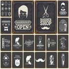 Украшение для парикмахерской в стиле ретро Паб Бар жестяная вывеска потертый шик домашний Декор металлическая табличка настенный постер винтажное украшение арт Винтаж