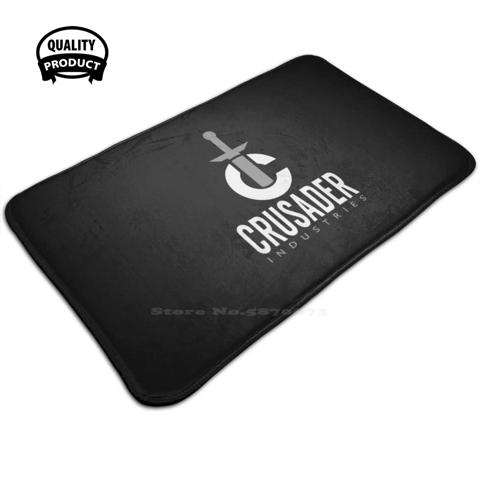 Удобный дверной коврик с логотипом Cru R Industries Bw для ног Логотипом Звезды