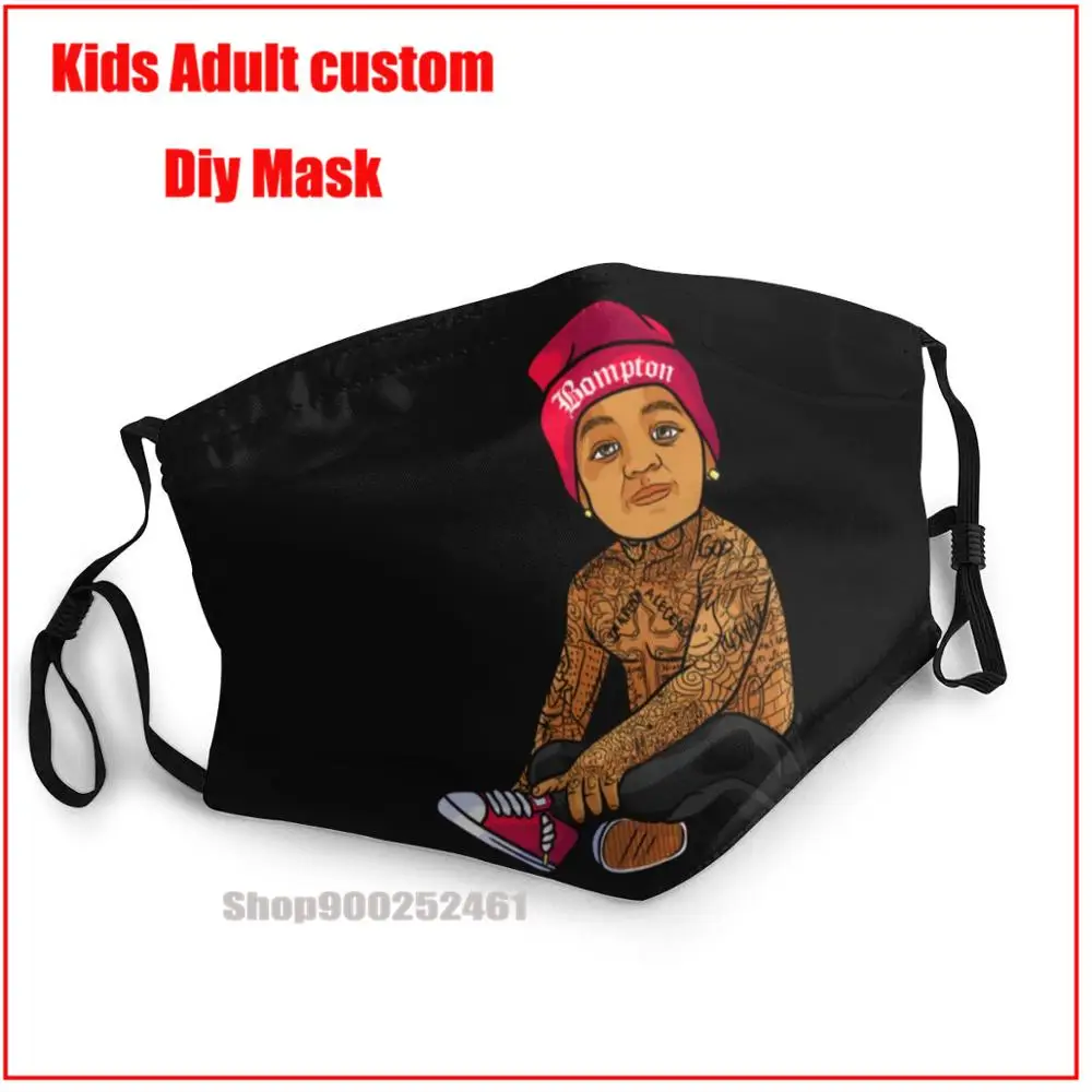 

Bompton Kid DIY face mask fashion mask for face masks washable reusable face mask adult mask pm2.5 funny pattem print grimace