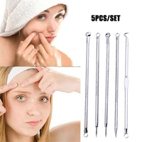 5pcsset extrusion of acne stick against black dots tools for face removing black dot cleaning pores blackhead blemish remover