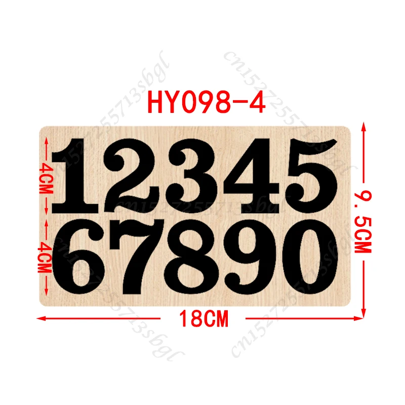 Пресс-формы HY098 с арабскими цифрами деревянные пресс-формы подходят для