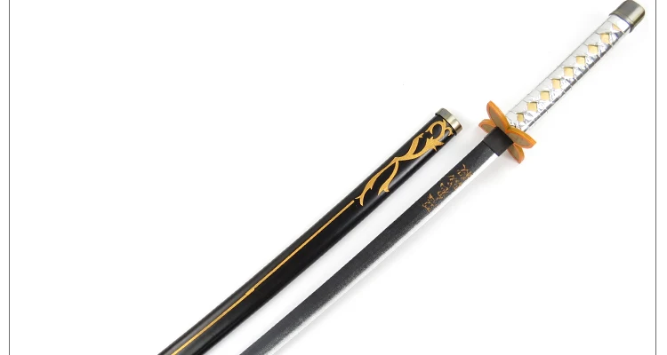 Shinobu Kocho Prop Косплей Реплика меч в ножнах аниме Demon Slayer Kimetsu No Yaiba косплей реквизит деревянный меч Weaopns