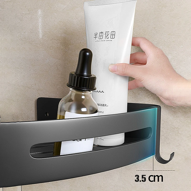 

VOW Pets Bathroom Shelf Bathroom Accessories Toilet Vanity Triangle Towel Organizer Storage Rack Wall-mounted Shampoo Holder