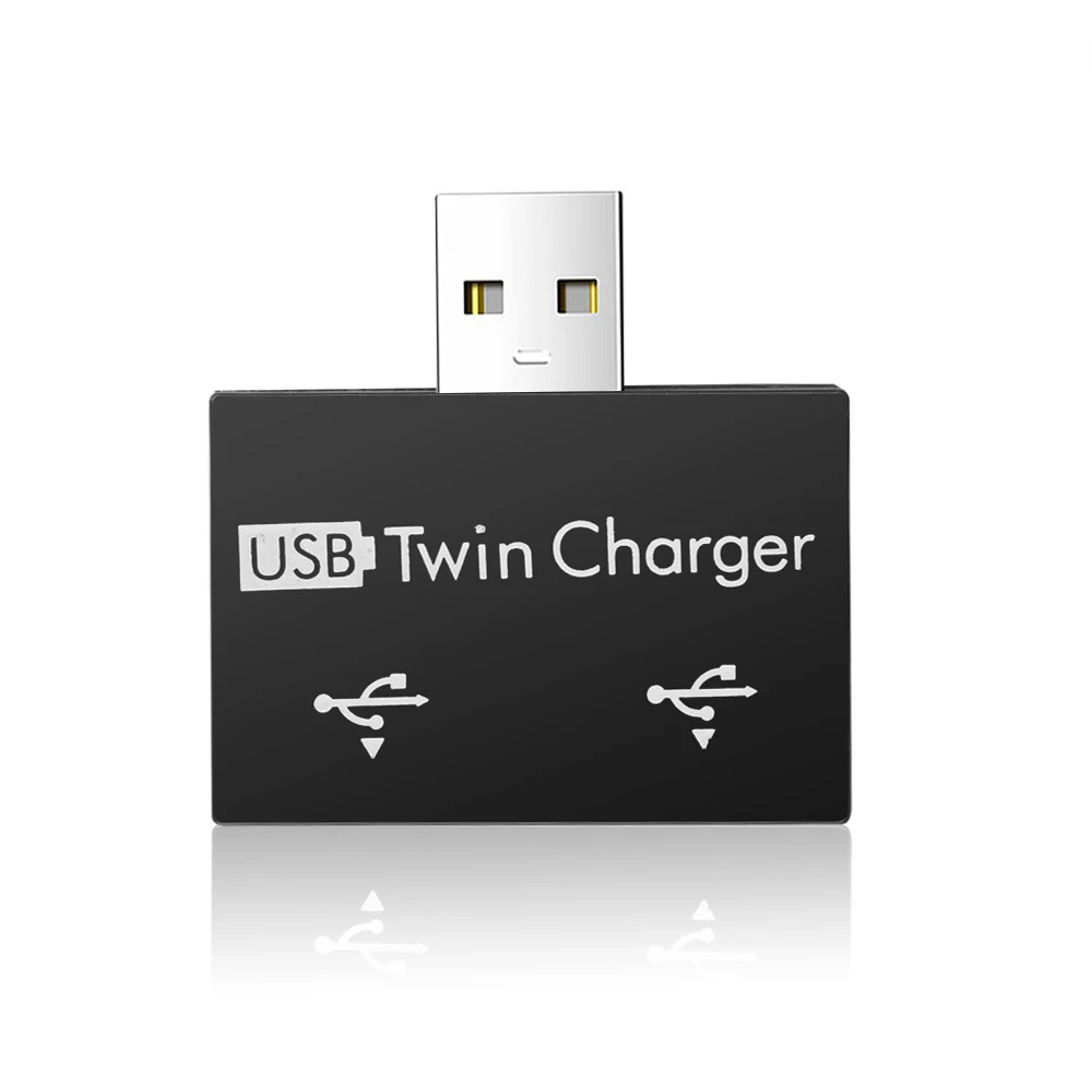 Двойное зарядное устройство Kebidu USB2.0 разветвитель с 2 портами USB адаптер-конвертер