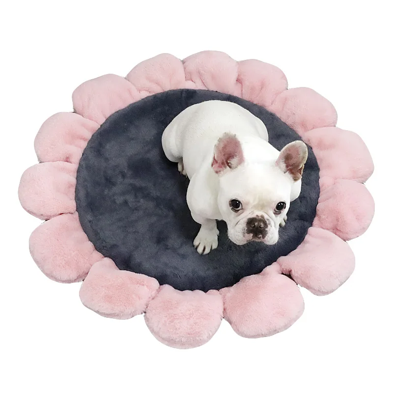 Домик для питомца Конура кровать собаки теплый мягкий цветок Водонепроницаемый