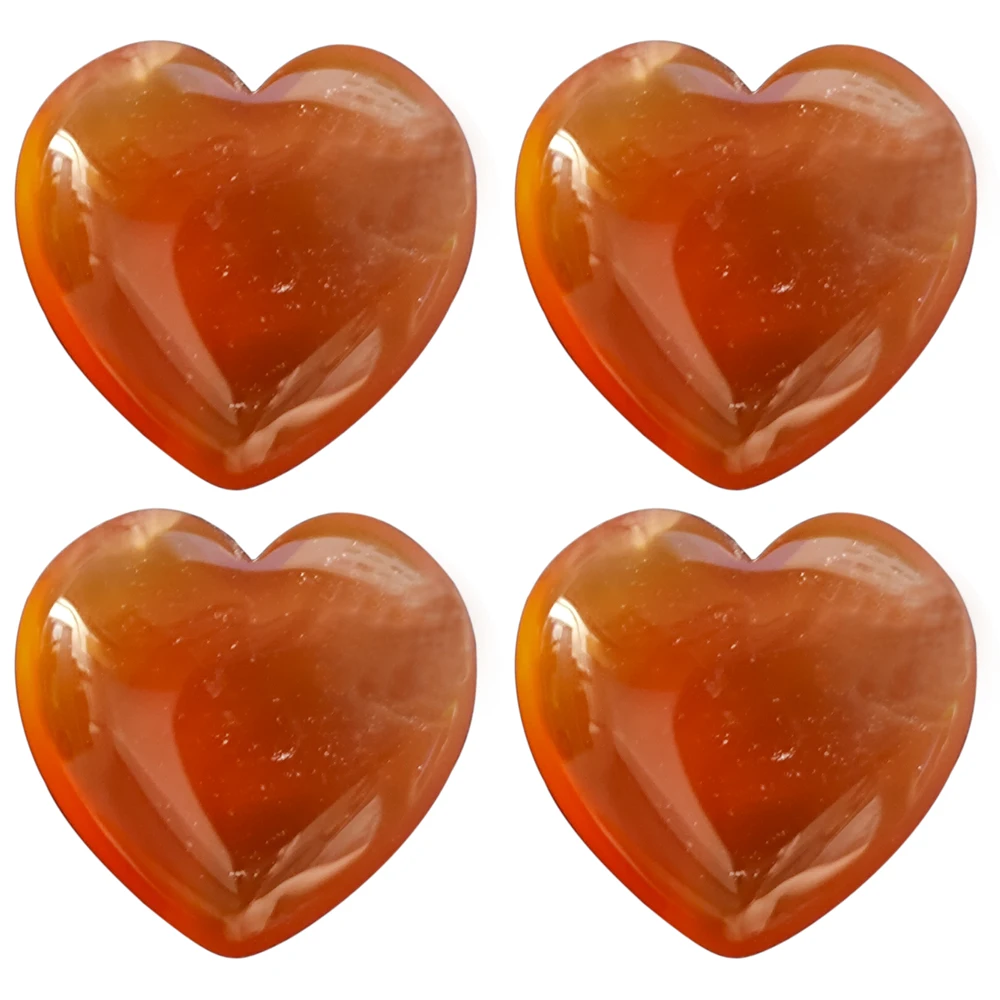 

25*25mm Natural red agate Stone Non-Porous Heart Shape Yoga Healing Decoration Natural Stone Jewelry Accessories