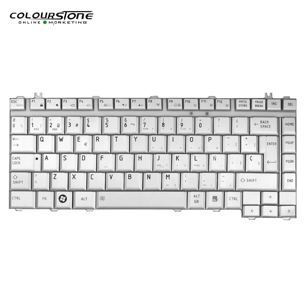 Клавиатура A200 SP для ноутбука Toshiba Satellite A205 M200 A300 L200 M300 L300 Серебристая с