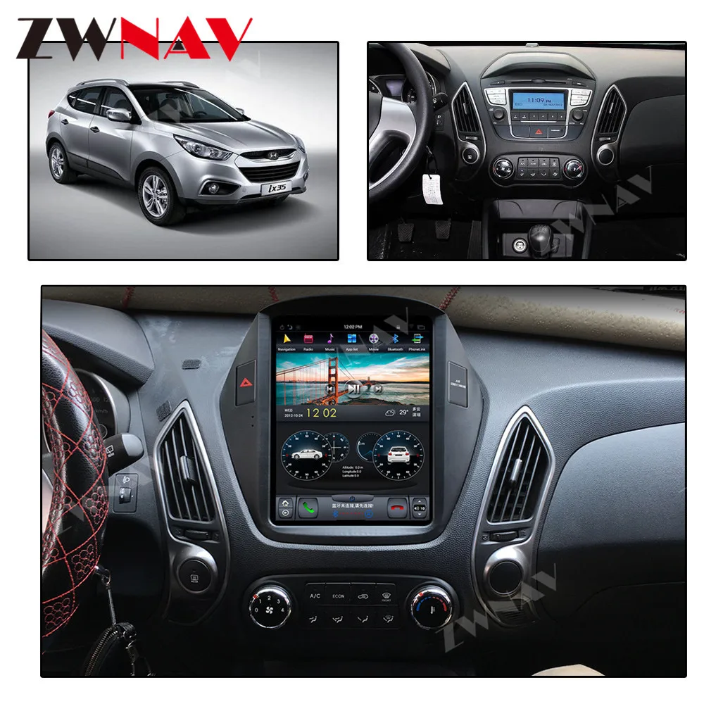 PX6 4G + 64G Tesla стиль Android 8 1 автомобильный мультимедийный плеер для Hyundai IX35 2018 GPS Navi