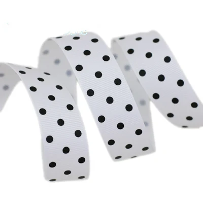 (2 м/лот) мультяшная лента в горошек 22 мм с рисунком белая красная розовая красивая